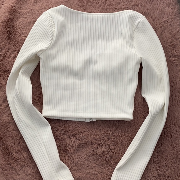 Zip Up Ribbed top - Picture 6 of 6